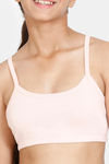 Rosaline Girls Double Layered Non Wired 3/4th Coverage Beginner Bra - Peach Whip — thumbnail 4